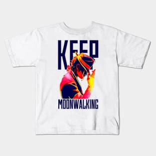 Keep Moonwalking - White Kids T-Shirt